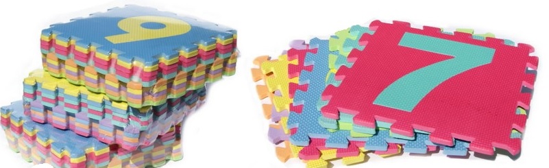 PUZZLE CYFRY PIANKOWE MATA na podłogę Marka inna