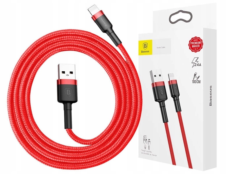 

Wzmocniony Kabel Baseus 2m do iPhone 6 7 8 X 10 11