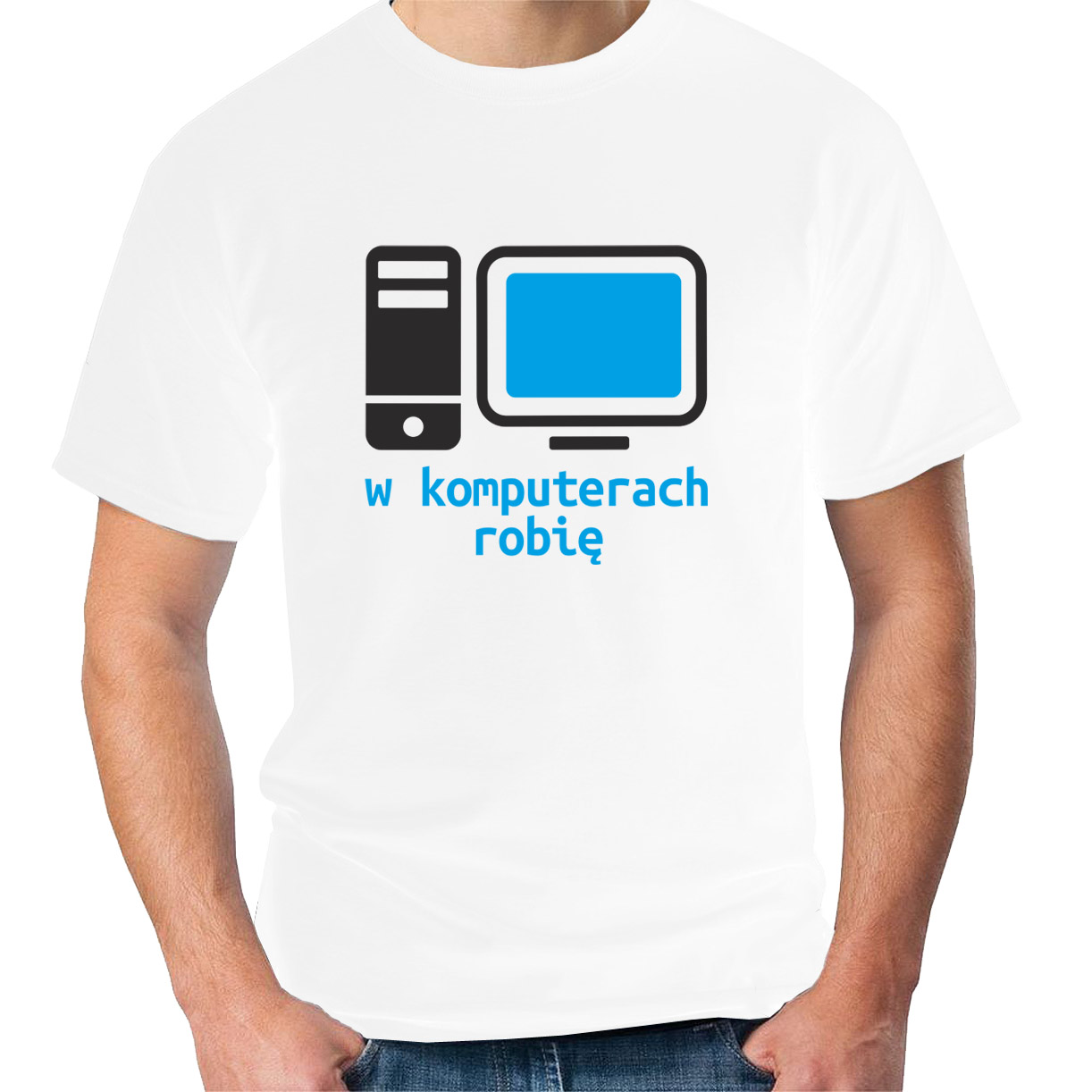 

Koszulka z nadrukiem dla programisty, komputerowca