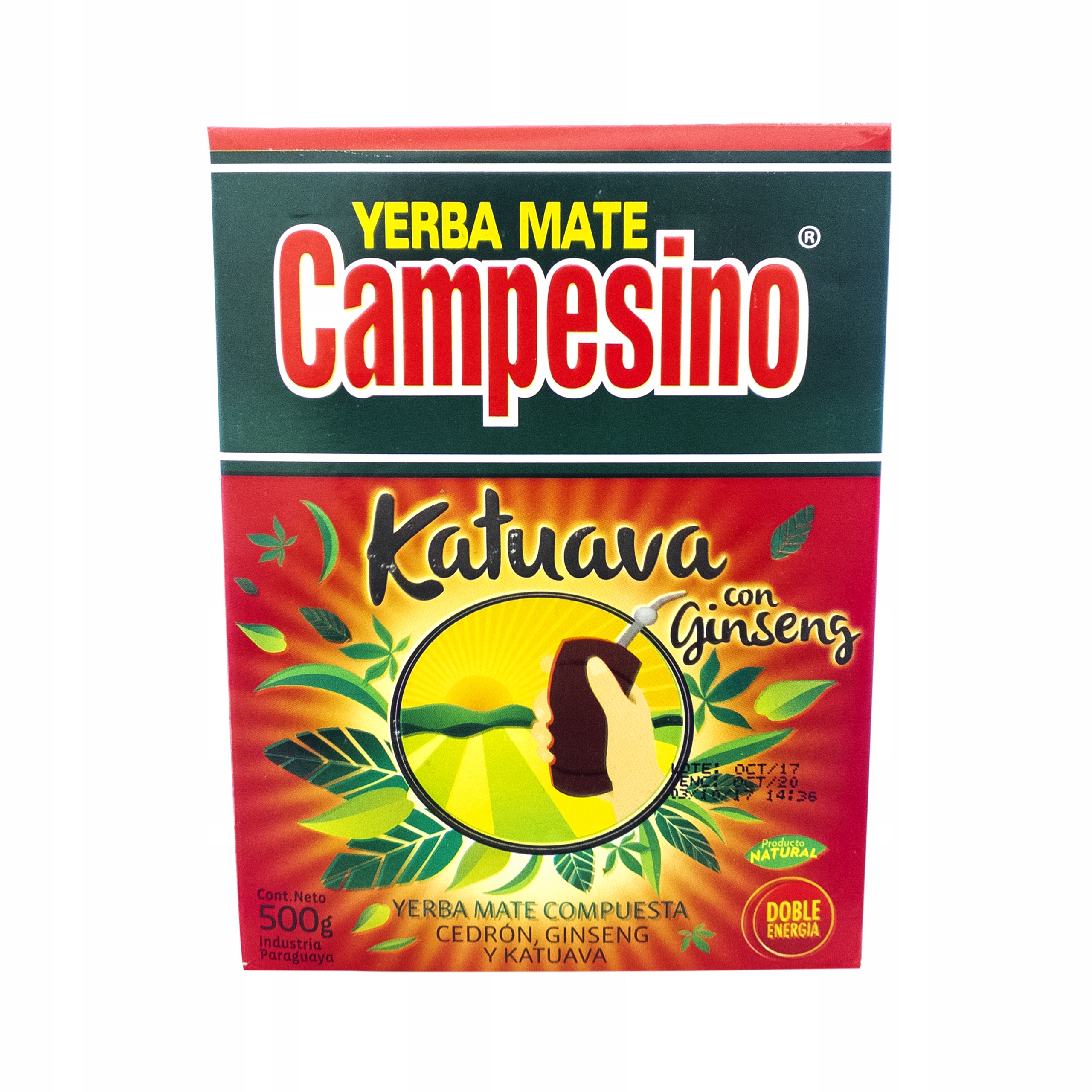 Yerba Mate Campesino Katuava + женьшень 0,5 кг 500 г