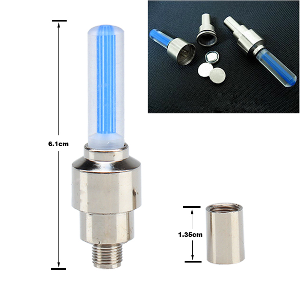 ŚWIECĄCE KOLOROWE WENTYLE NEON ROWERU DŁUGI LED Kod producenta 14071_R