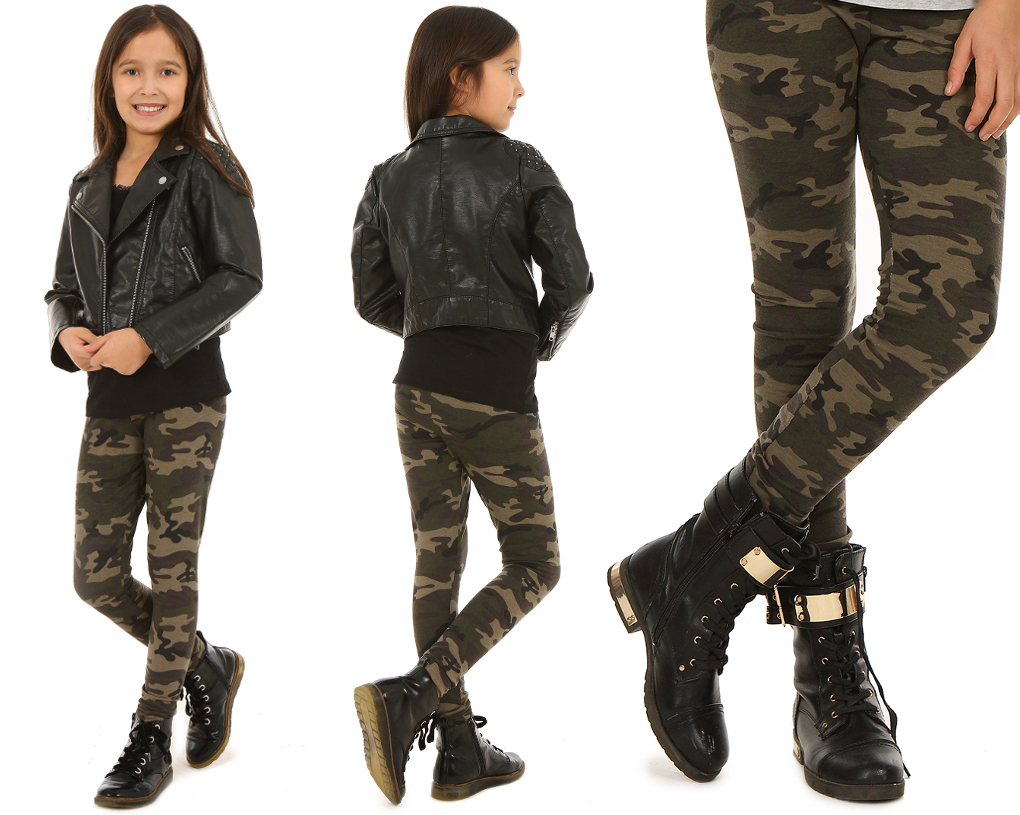 

Ocieplane legginsy Khaki, getry Moro 146 Kropek
