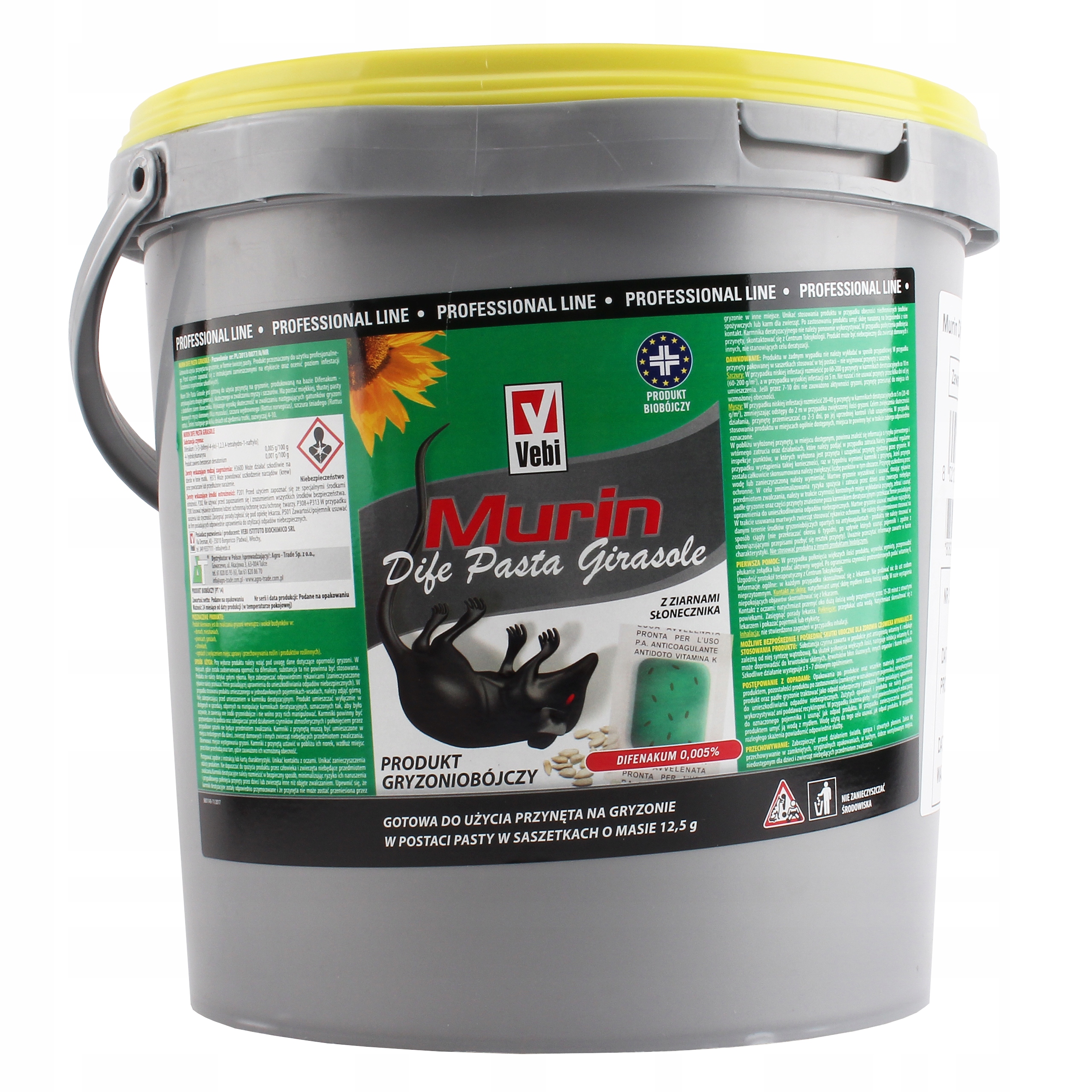 

Murin Difenakum Pasta trutka na Myszy Szczury 5 kg
