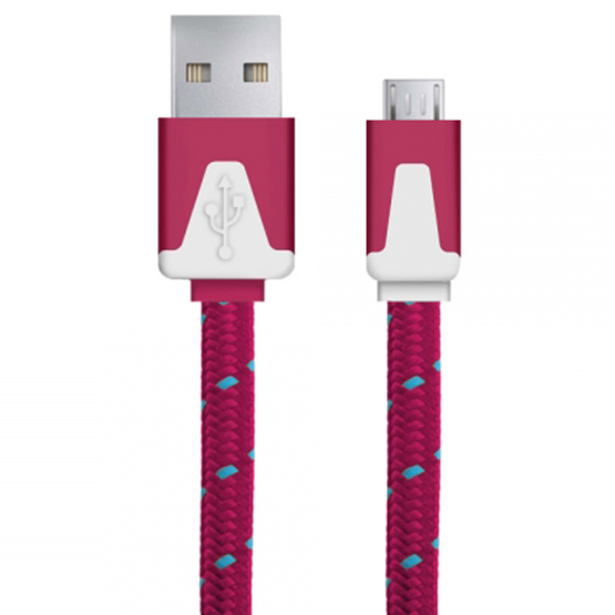 

Kabel 1m microUSB mikro Usb płaski Oplot Płaski