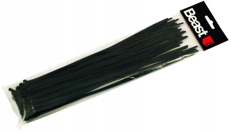 

Opaski Zaciskowe Nylonowe Czarne 530x7,6 mm 20 Szt