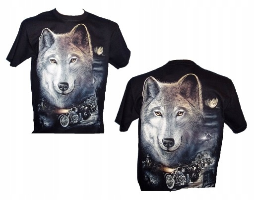 

Koszulka t-shirt Wilk Motocykl Rock Chang GR564 L