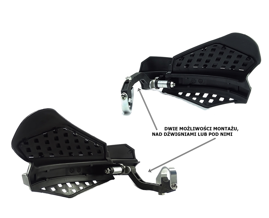 HANDBARY Oslony Dloni Rak do quad ATV aluminiowe Part number XATV GO0