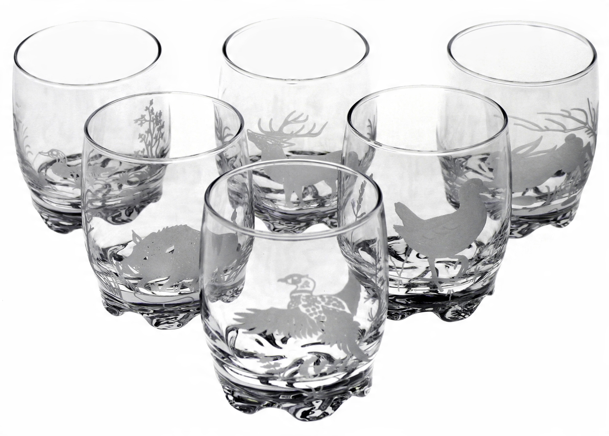 

Piękne zdobione szklanki myśliwskie whisky 250ml