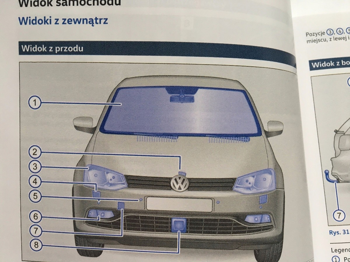 VW Polo 2014-2017 polska instrukcja obsługi oryginał wydanie 2016 Tematyka Samochody osobowe