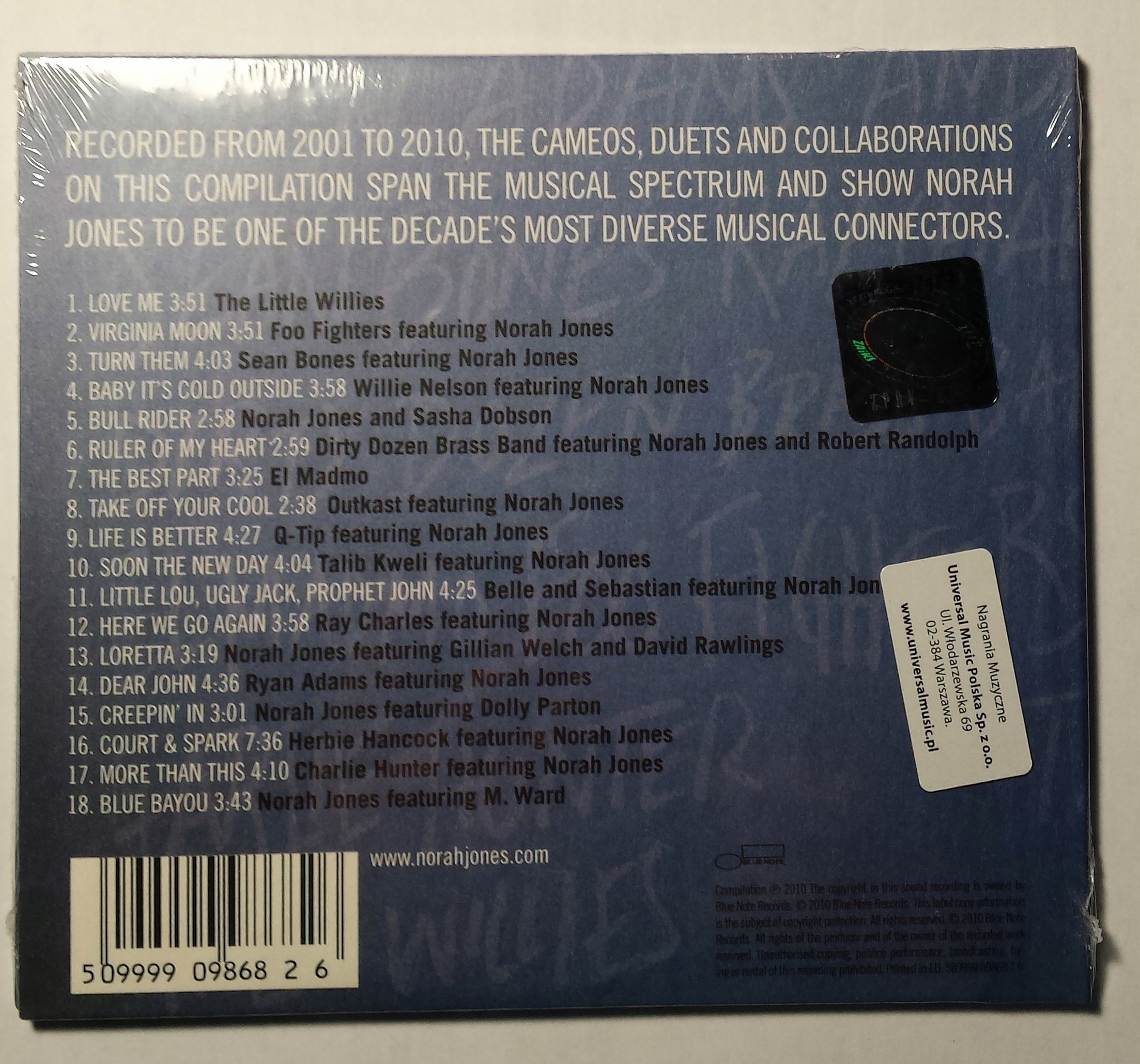 NORAH JONES ...FEATURING NORAH JONES - CD [nowe] Gatunek jazz, swing