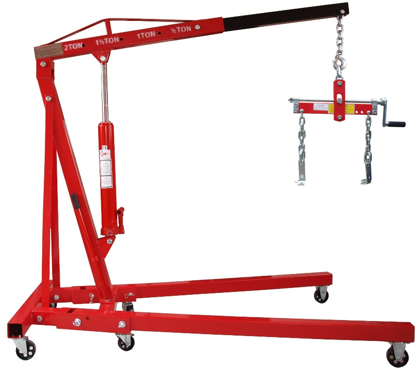 Dílenský Jeřáb 2T 2 x Čerpadlo Balanser Úhelník Velký Masivní Hever