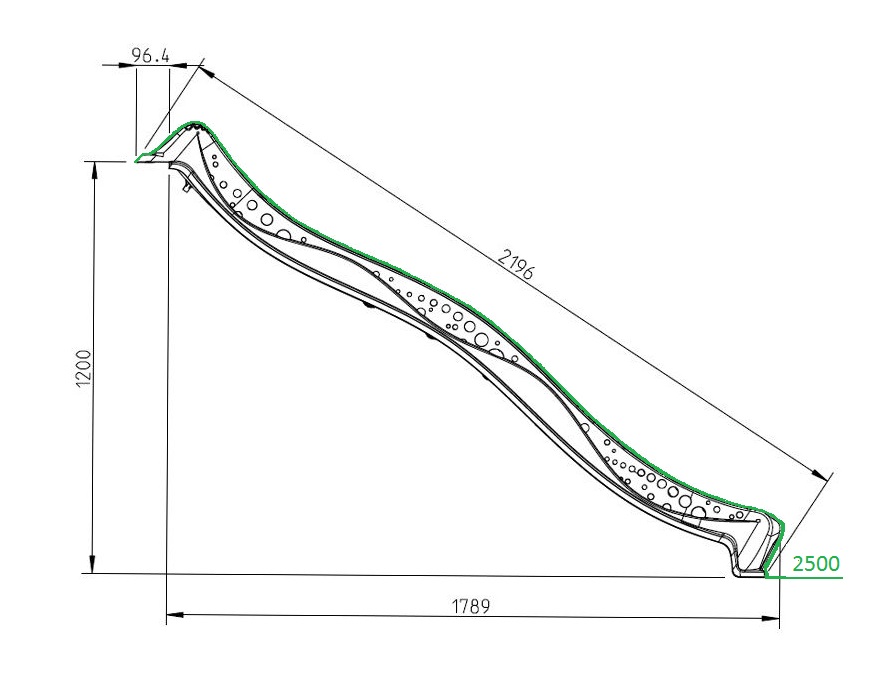 Длина горки. Волновая горка Yulvo 2,2 м;. Скат горки 2 м. Скат для горки высота 1700мм. Скат горки высота 1130 мм.