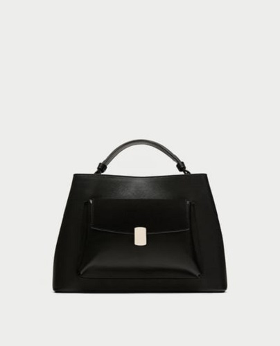 ZARA CITY Torebka WOMAN czarna saffiano 8335/204 Marka Zara