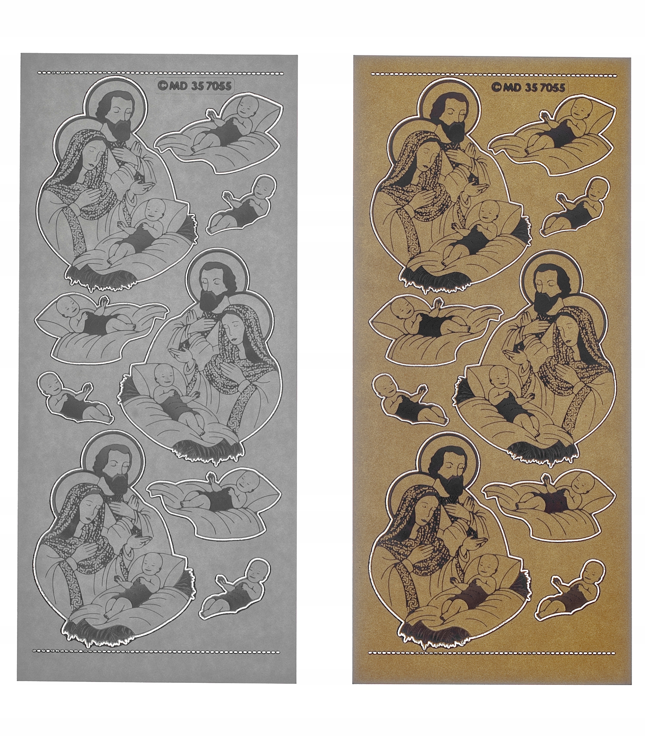 STICKERSY NAKLEJKI BOŻE NARODZENIE nr JO-204 Wykończenie papieru nie dotyczy