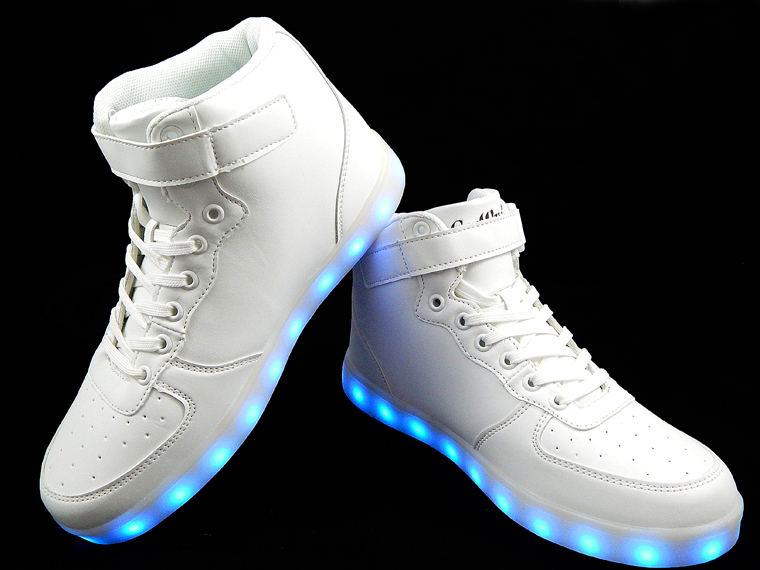 BUTY ŚWIECĄCE LED-SNEAKERS PODŚWIETLANE BIAŁY R-39 Marka inna