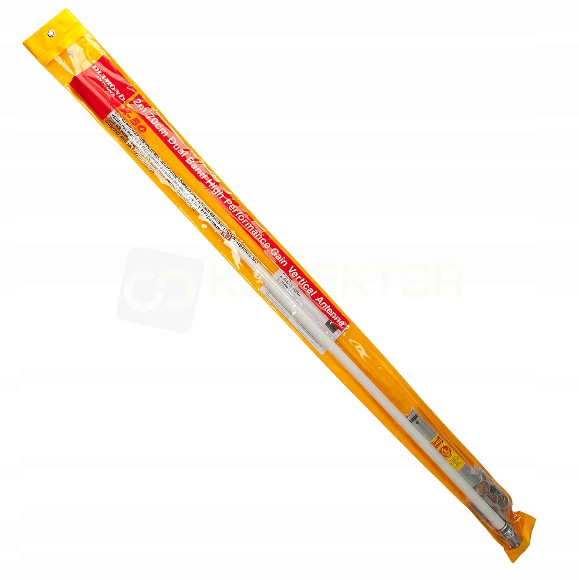Diamond X50-N antena bazowa VHF/UHF 170cm złącze N Długość 170 cm