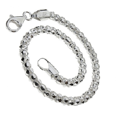 

OX6-19 Bransoletka Popcorn 3,8 Srebro pr.925 19cm