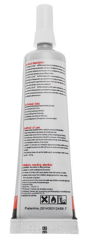 KLEJ SYNTETYCZNY B7000 DOTYK SZYBKA USZCZELKA 15ml Producent Inna