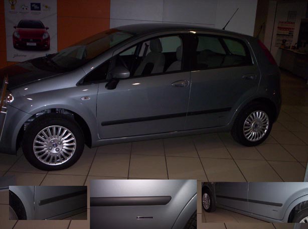 FIAT GRANDE PUNTO 5d i EVO listwy boczne Kolor czarny