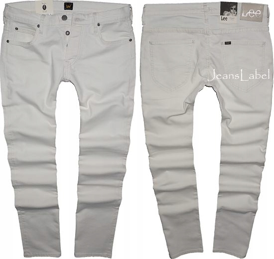 LEE POWELL jeansy biodrówki slim ECRU W28 L34 Marka Lee