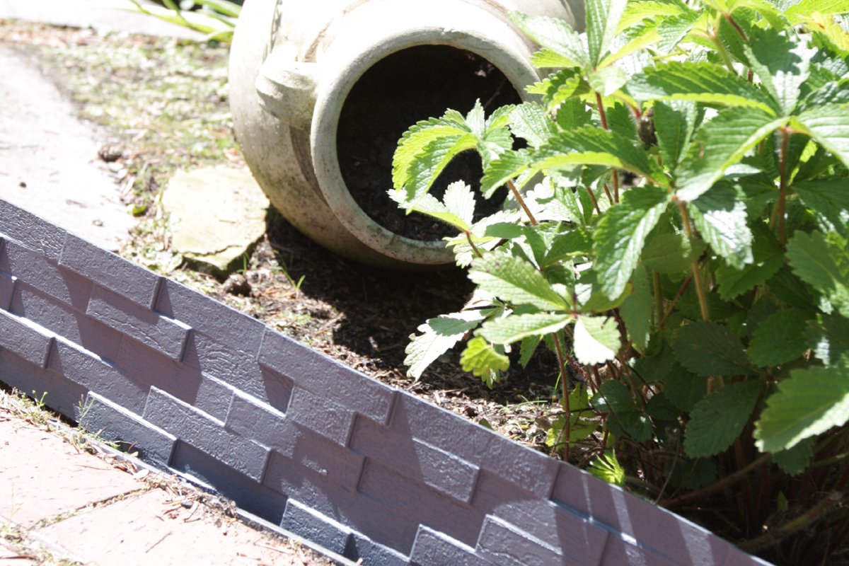 Palisada płotek STONE ANTRACYTOWY, dekoracja Długość (cm) 79