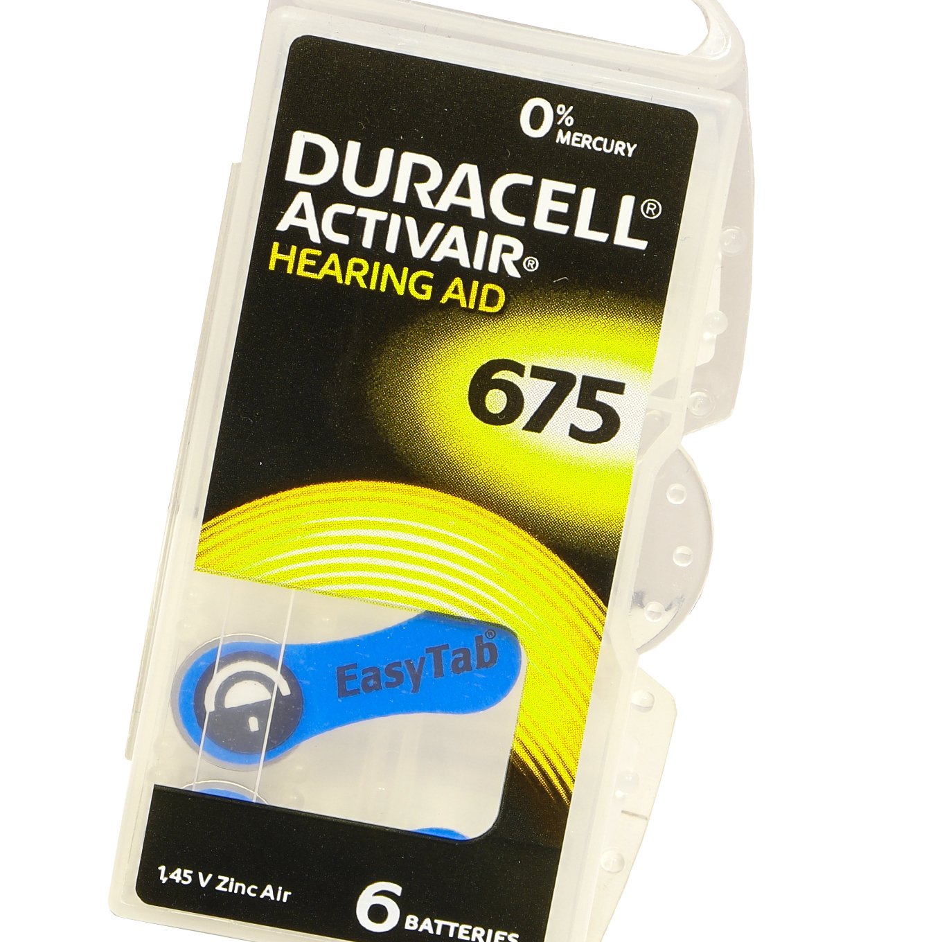 

6x Baterie Duracell do aparatów słuchowych 675