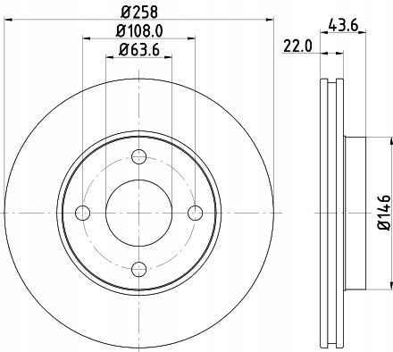 ТОРМОЗНЫЕ ДИСКИ КОЛОДКИ Перед FORD FIESTA В Mk5 FUSION 2002 - Rodzaj диск Wentylowane foto 4