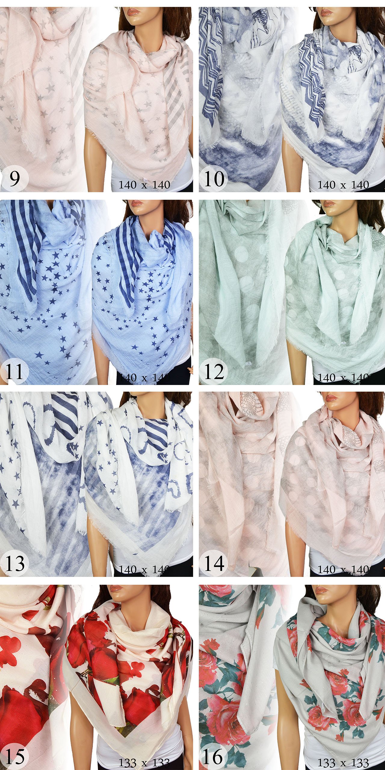 MODNA DUŻA Chusta ELEGANCKA Dużo WZORÓW KOLORÓW Model chusta