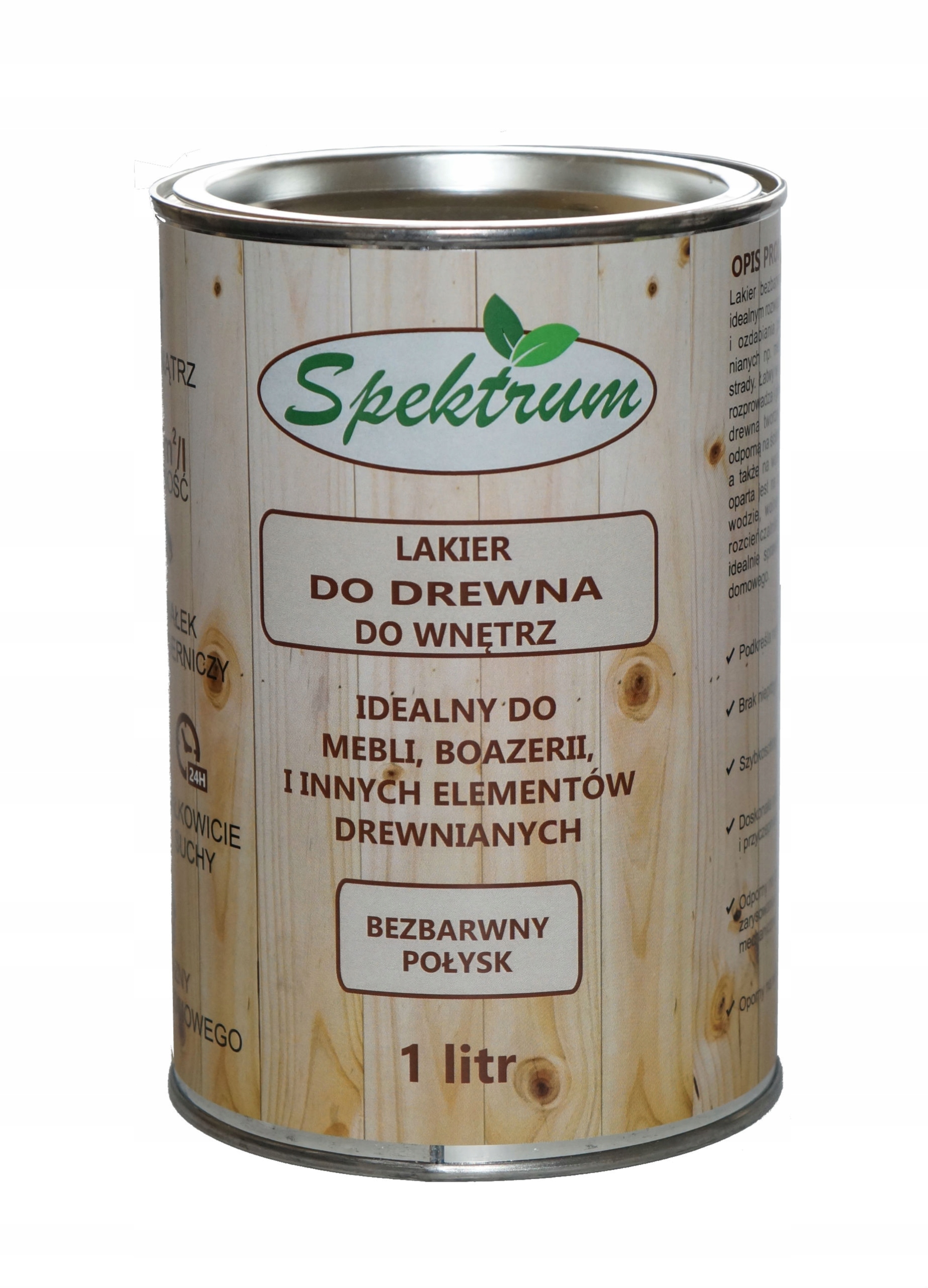 

Lakier do drewna Spektrum bezbarwny połysk 1L