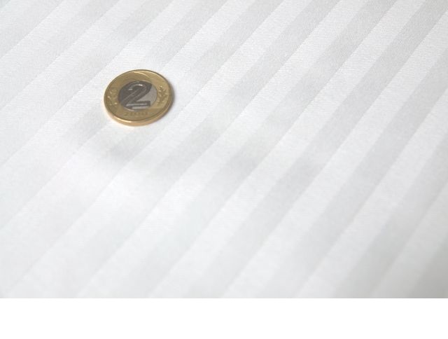 POŚCIEL HOTELOWA DOM BIAŁA 160X200 PASY 1CM ADAMASZEK Marka inna