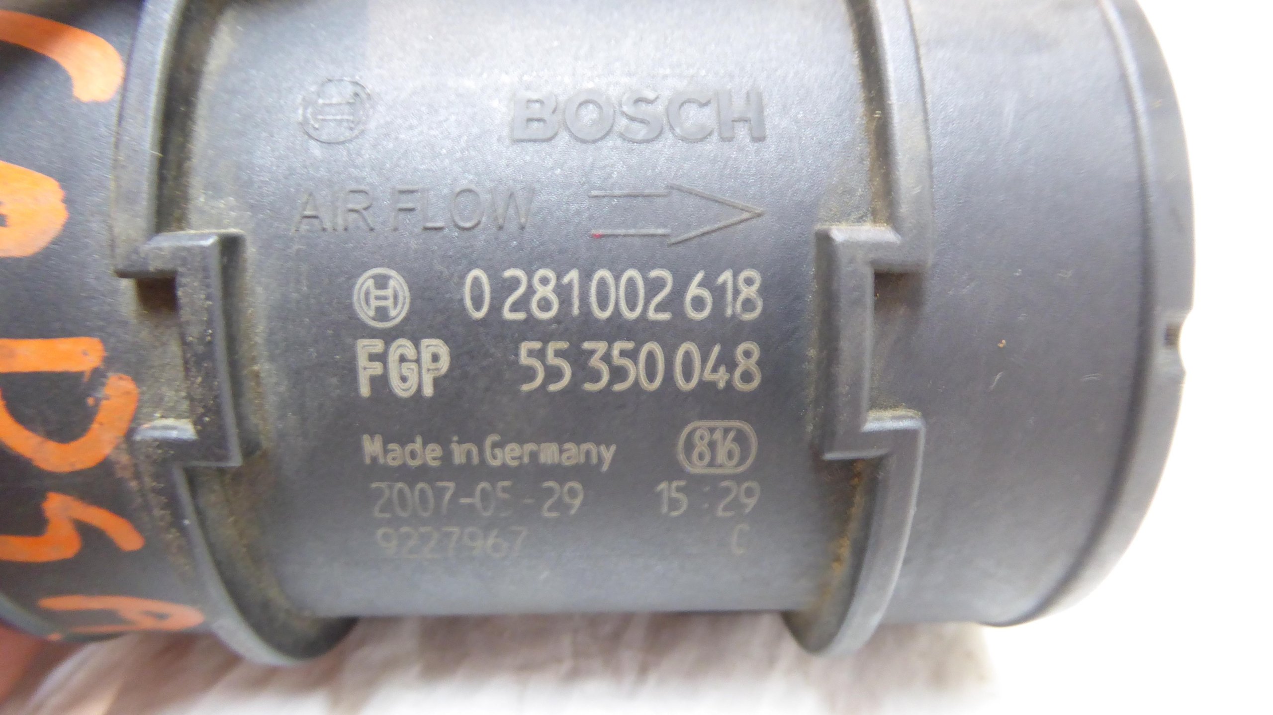 PRZEPŁYWOMIERZ OPEL ASTRA H 55350048 0281002618 Producent części Opel OE