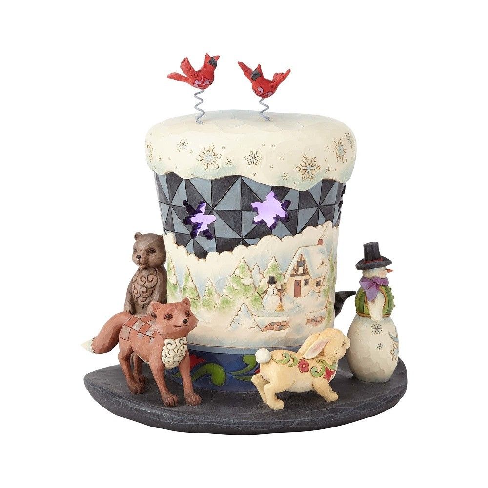 Świąteczny kapelusz CYLINDER Jim Shore LED Rodzaj figurka