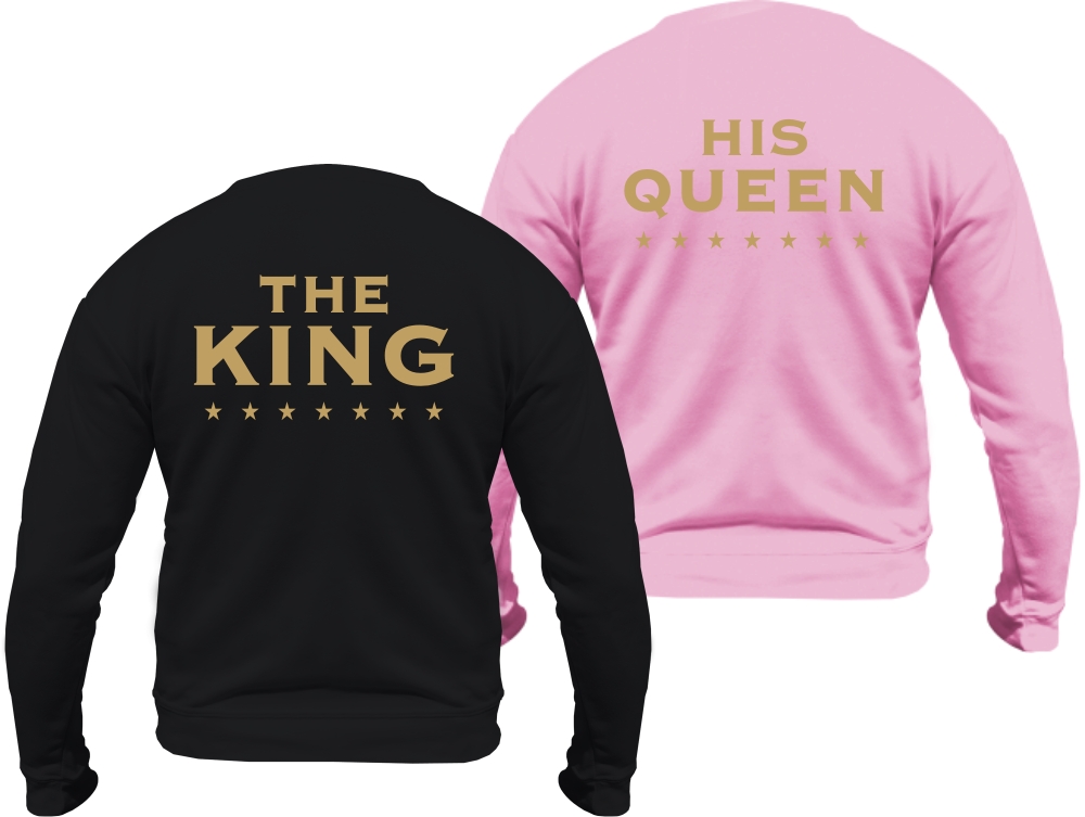 

Bluza King Queen bluzy dla zakochanych Par kpl XXL