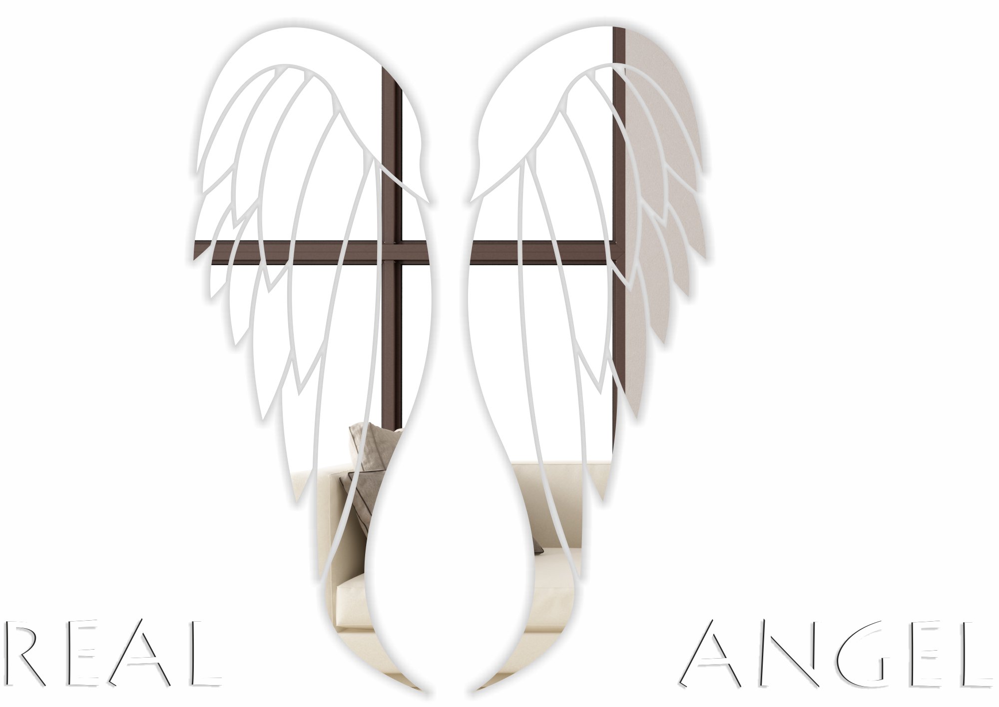 Značkové zrcadlo Angel Wings