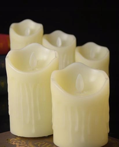 Świeczka Ruchomy płomień wkład 15cm z bateriami Rodzaj led