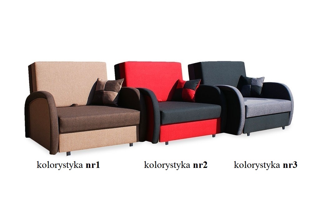 Sofa amerykanka rozkładana, sofka, jedynka ZUZIA Typ sofa (kanapa)