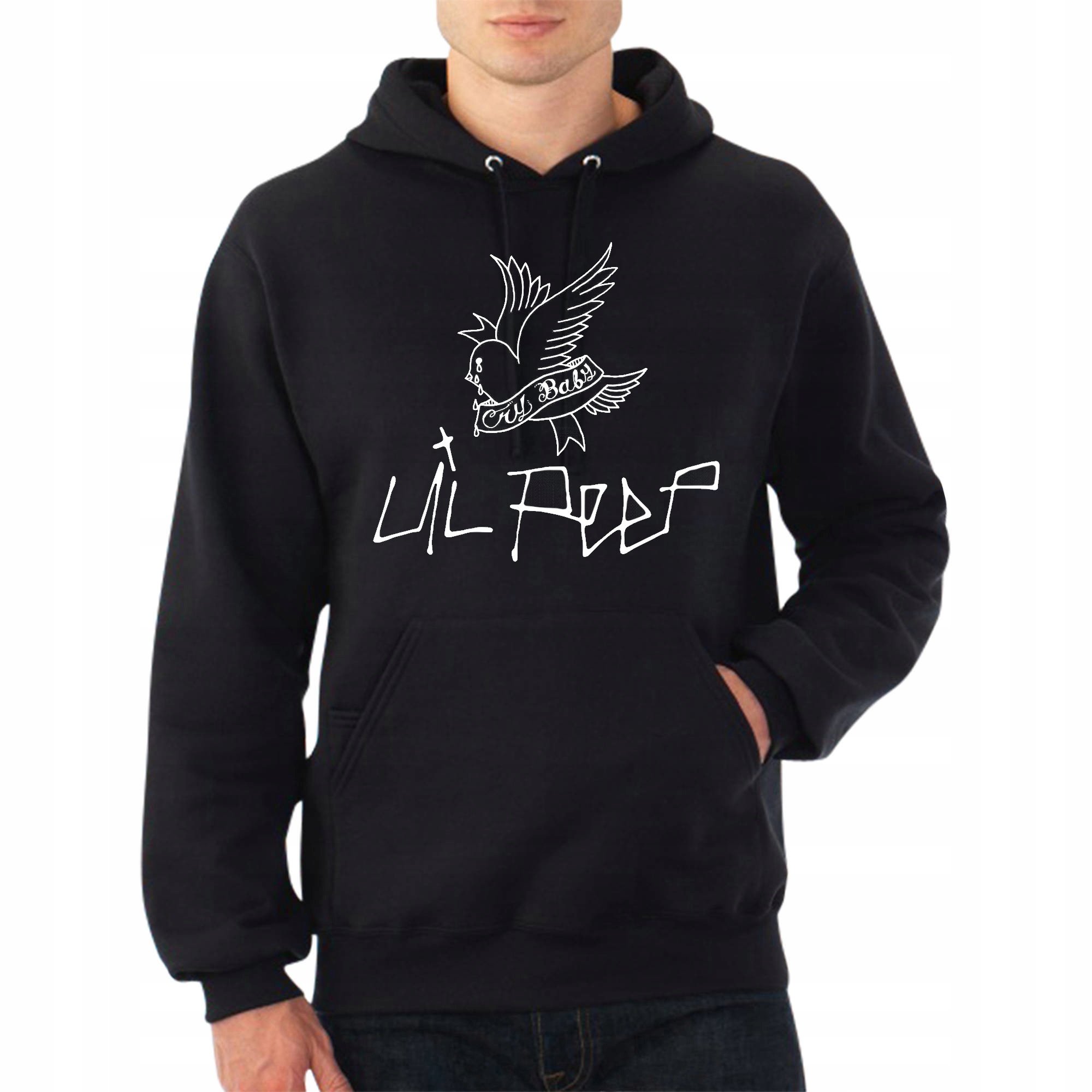 

LIL Peep Bluza Z Kapturem Cry Baby Duzo Wzorów M