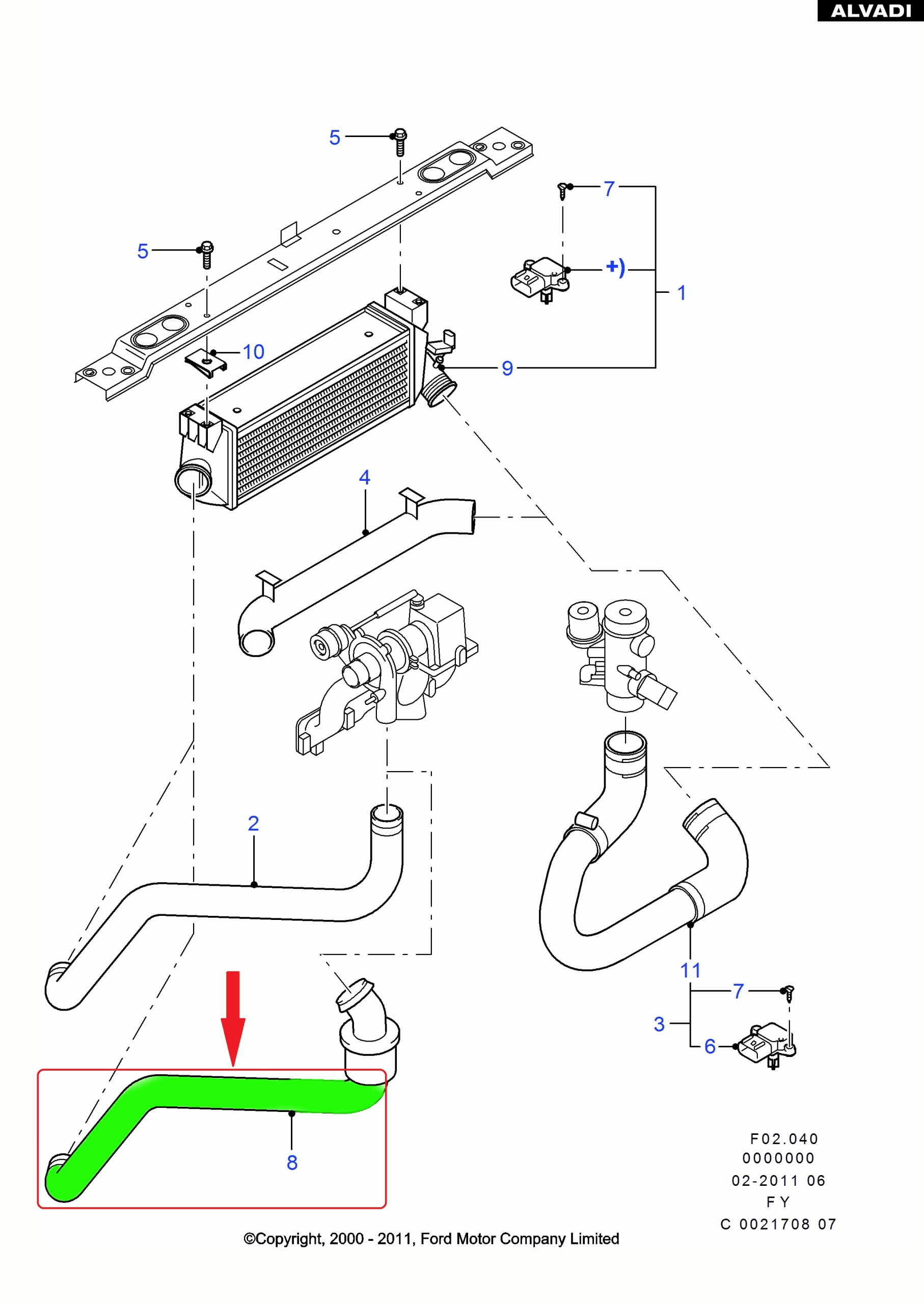 ТРУБКА ІНТЕРКУЛЕРА FORD TRANSIT Mk6 2 . 0 D 4494358 Номер каталожний замінників 4655436 4494358 2c11 - 6k683 - AC 2c116k683ac 2c11 - 6k683 - AA 2c116k683aa 2c11 - 6k683 - AB 2c116k683ab foto 4