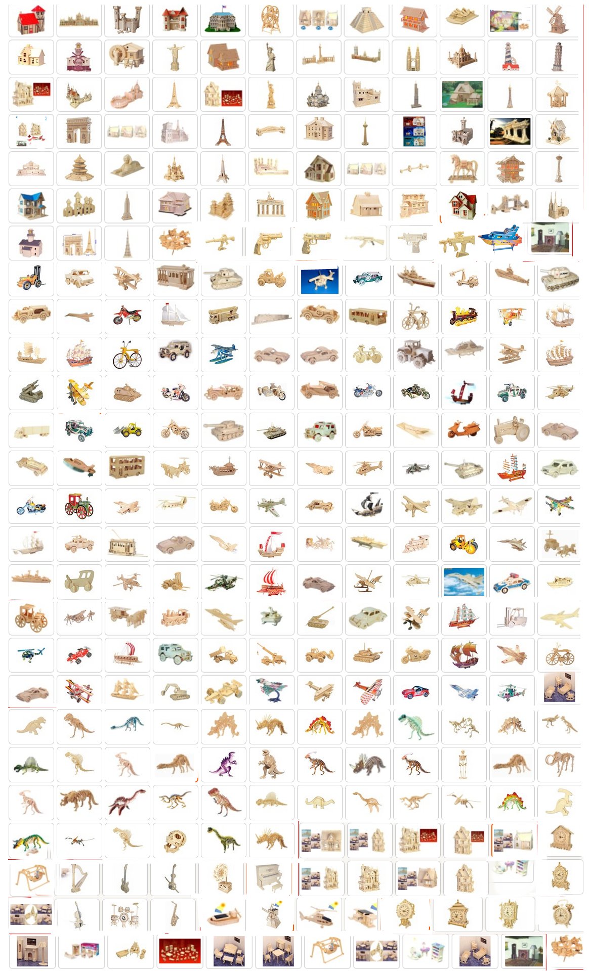 PUZZLE DREWNIANE 3D PRZESTRZENNE KOŃ RUMAK DUŻY Kolekcja składanki drewniane 3D