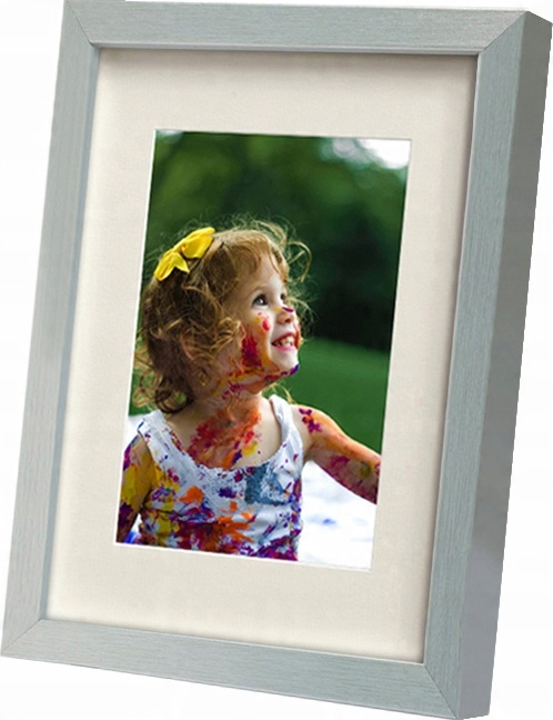 

Ramka Drewniana Srebrna 18X24 Passe-partout 13X18