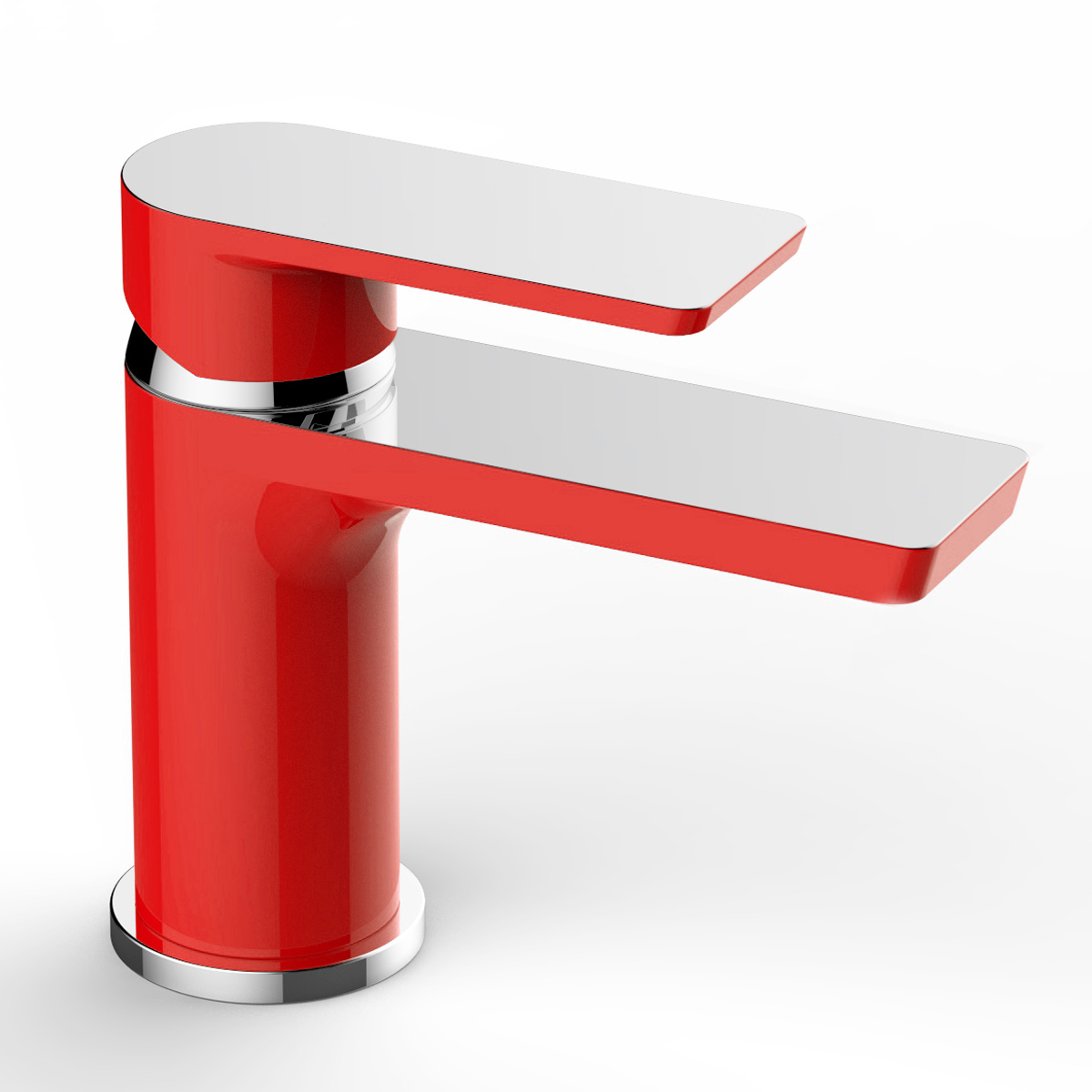 СМЕСИТЕЛЬ ДЛЯ РАКОВИНЫ СТОЯЩАЯ RIVER VIEW КРАСНАЯ