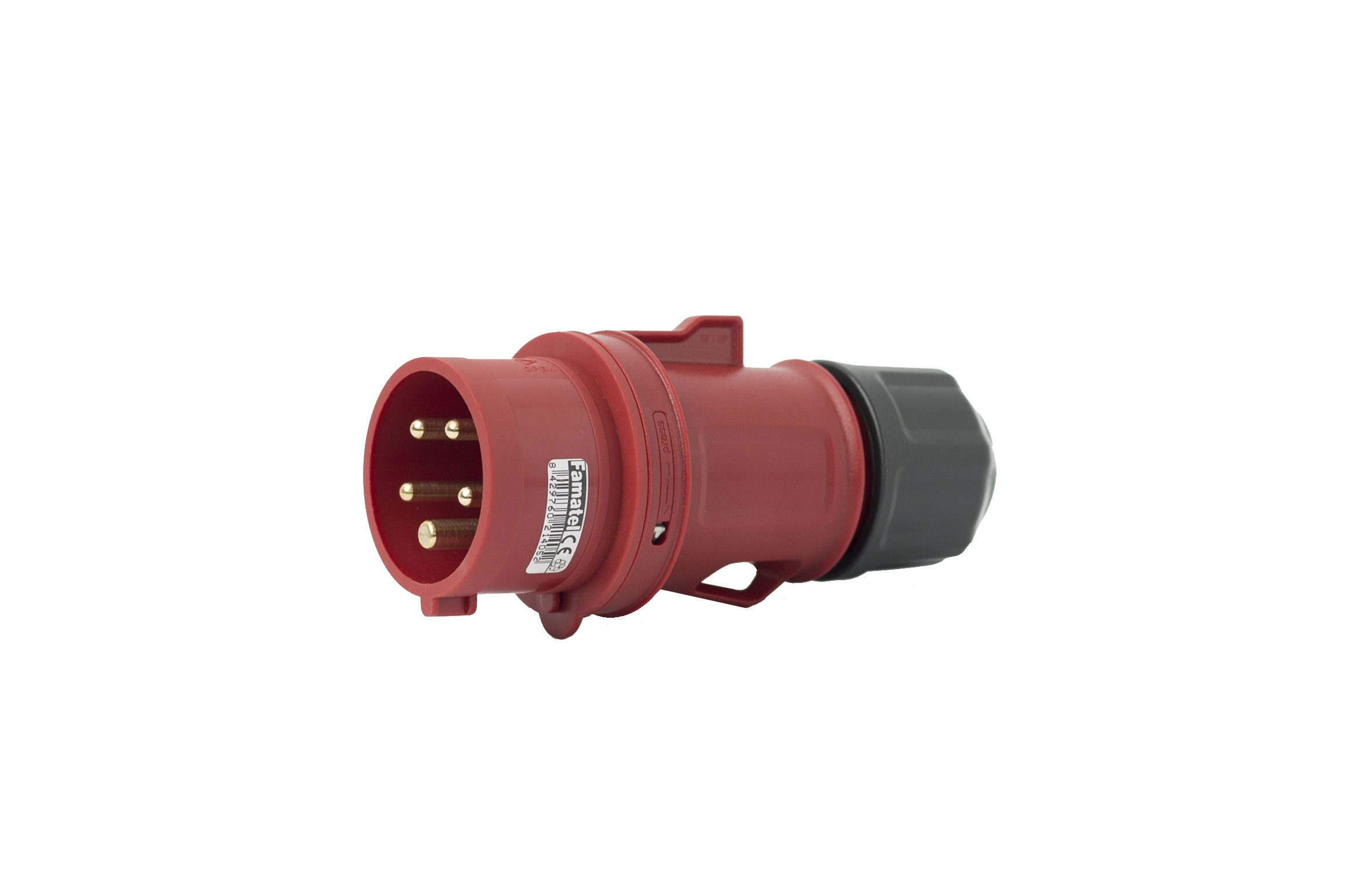 

Wtyczka przenośna 16A 5P 400V czerwona IP44 SpeedP