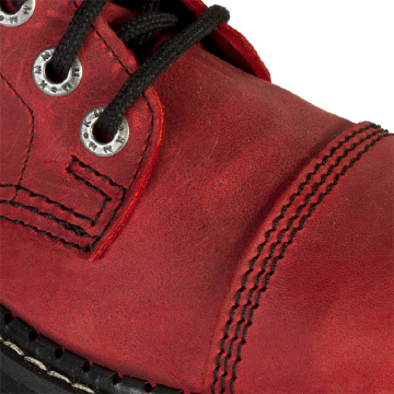 KMM 10 dziurkowe GLANY CZERWONE Nubuk Rozmiar 38 Długość wkładki 24.5 cm