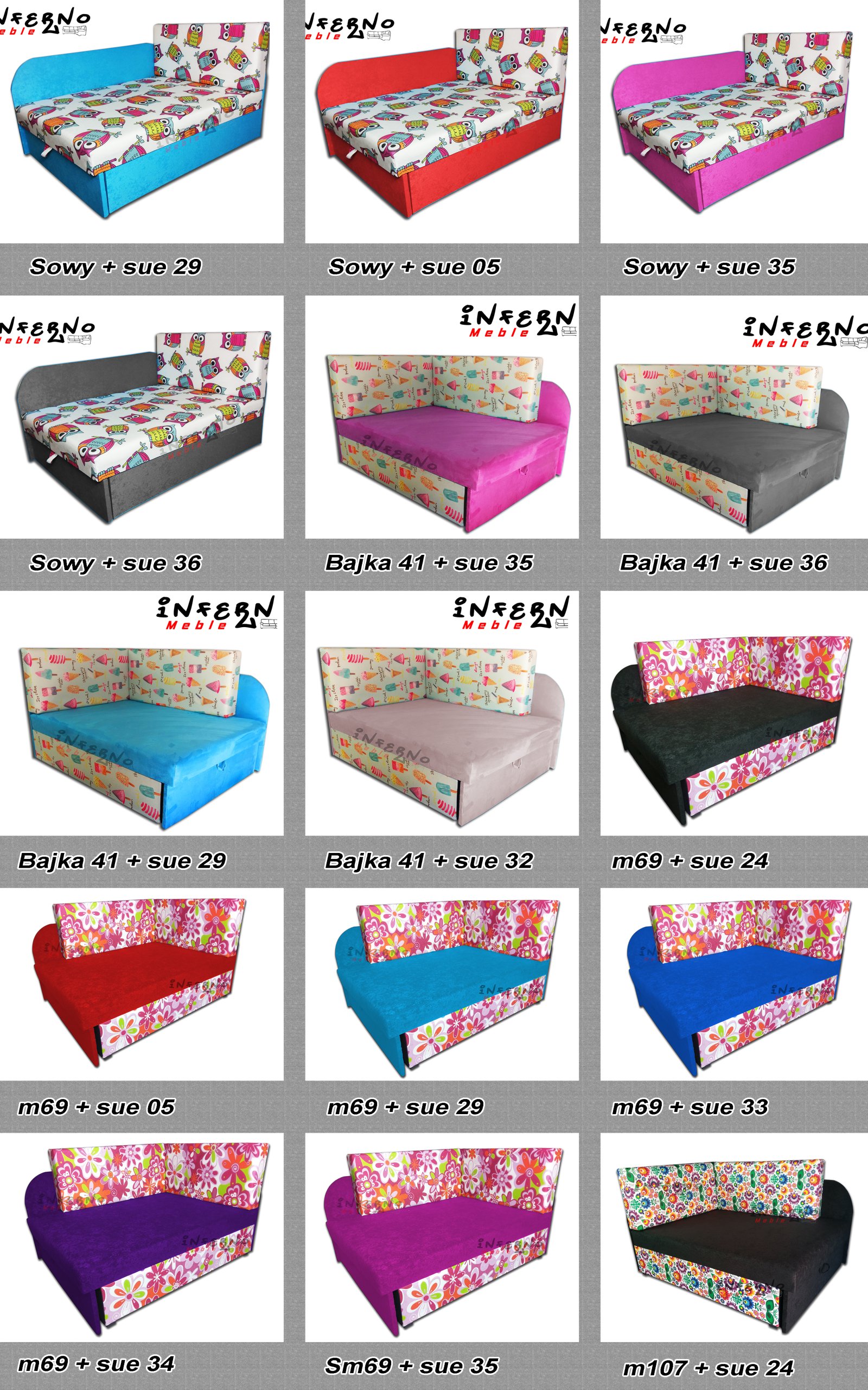 Narożnik dziecięcy, sofka, łóżeczko, kanapa! HIT Wysokość mebla 50 cm