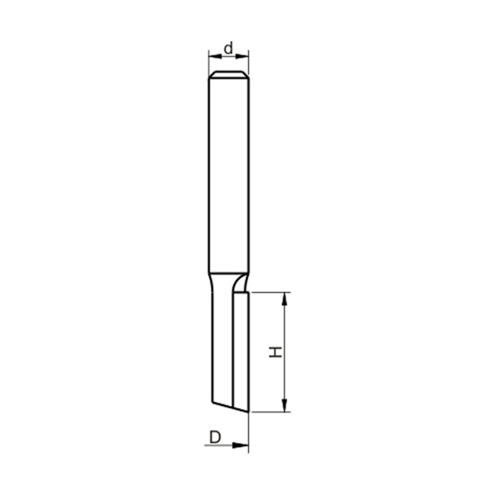 Frzez Trzpieniowy 4mm Prosty Jednopłykowy Globus Rodzaj frezu trzpieniowy