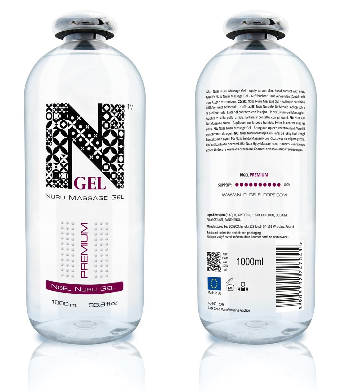 NGEL PREMIUM - żel do masażu NURU - aż 1000ml !!! 9883415076 - Allegro.pl