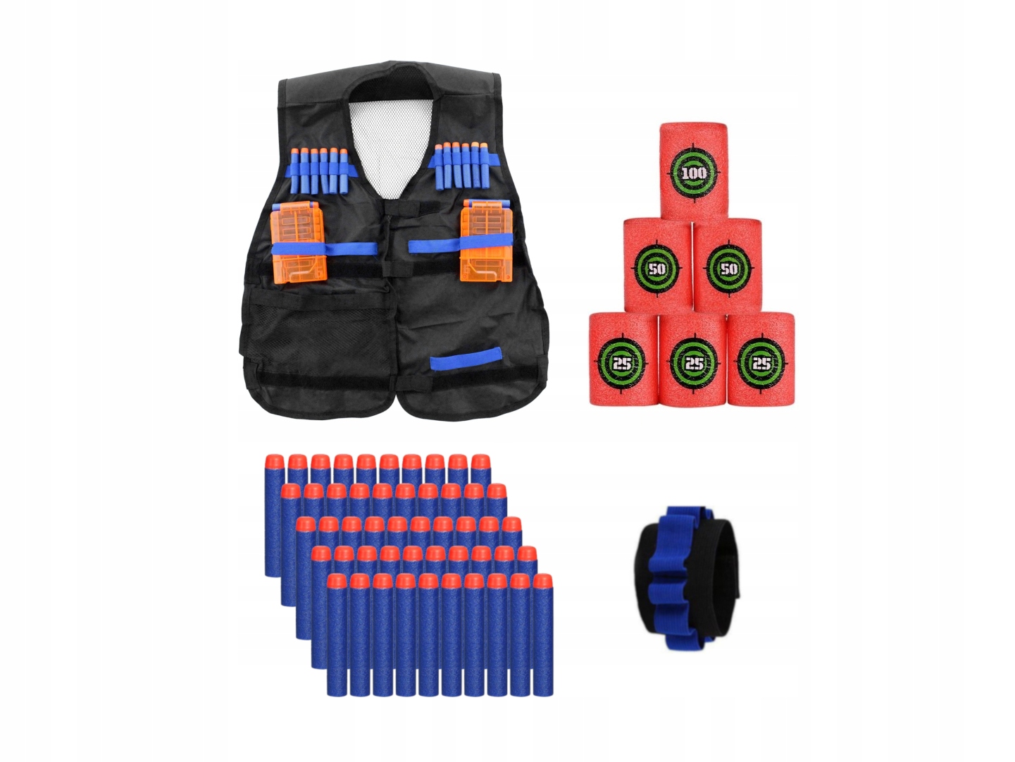 

Akcesoria Do Nerf Kamizelka Strzałki Cele Opaska