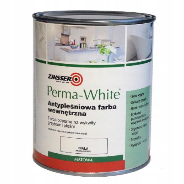 

Farba Do Kuchni Łazienki Perma-white 0,96L