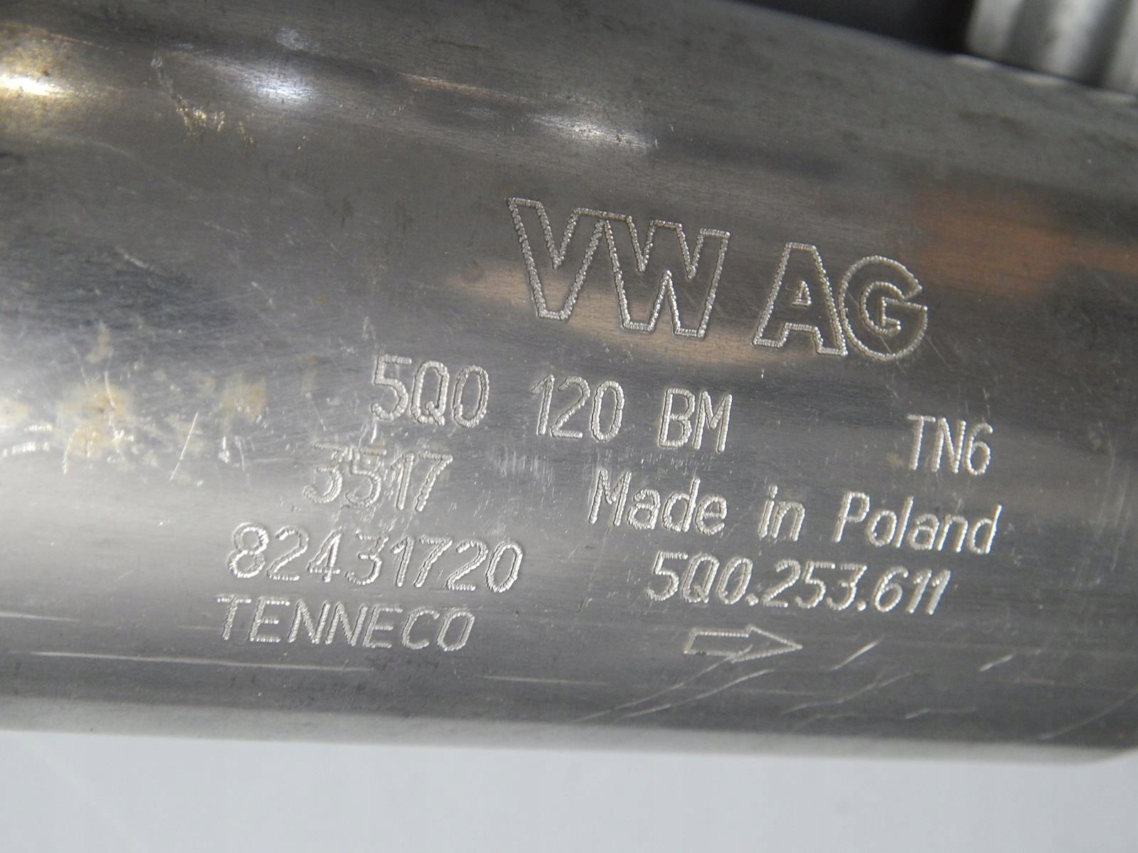 VW GOLF VII 7 Échappement TLUMIK 5Q0253411AQ