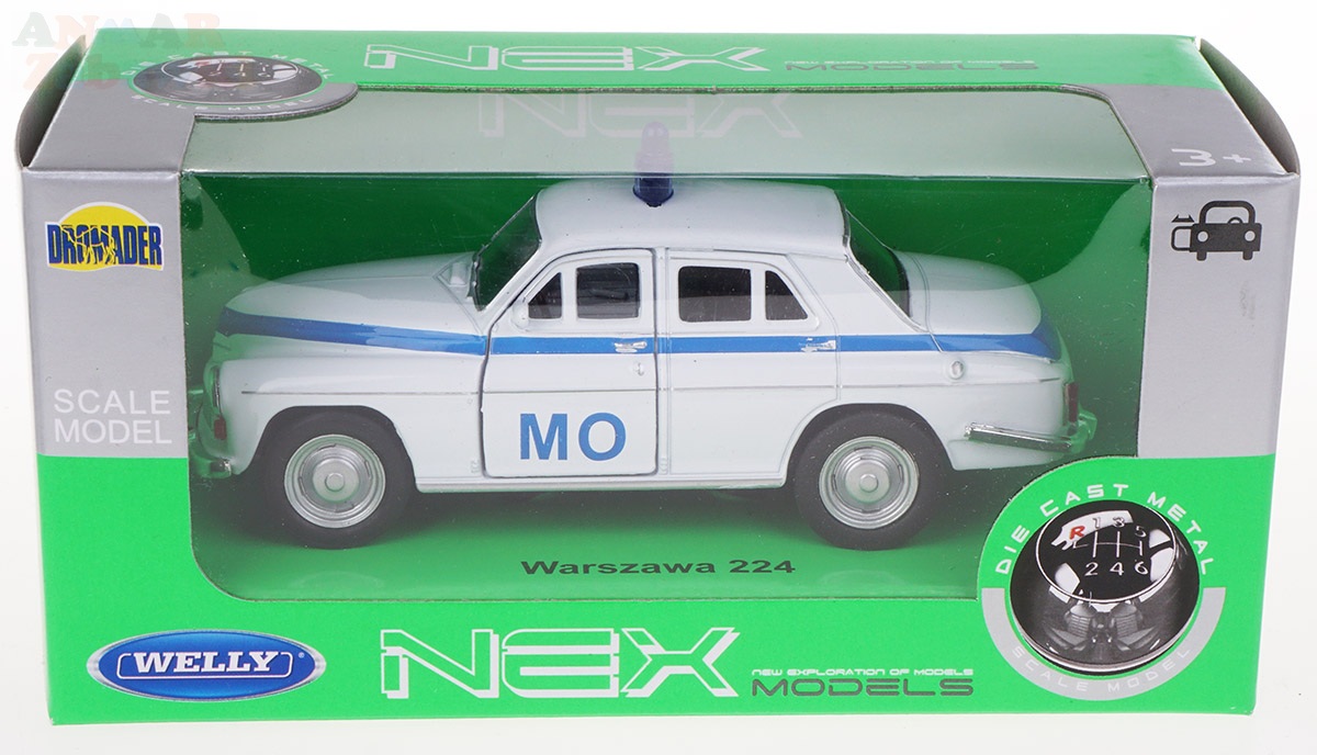 WARSZAWA 224 MO MILICJA METAL WELLY 1:34/39 BIAŁY EAN (GTIN) 5907773915720